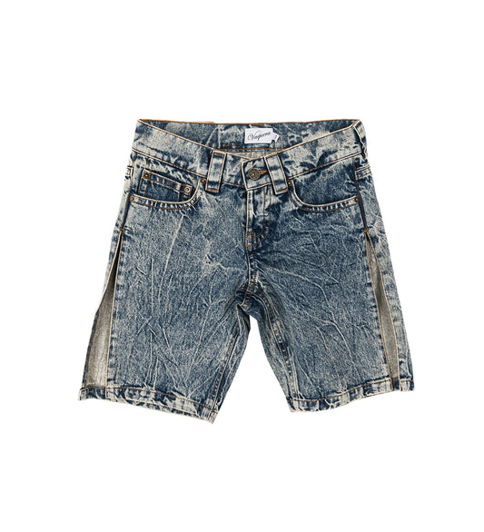 SPLIT LEG SHORTS BLUE