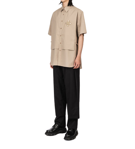 CRAIG GREEN DOUBLE HEM TROUSER BLACK
