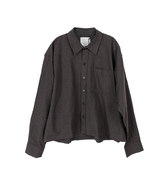 PRIORITY SHIRT DARK LINEN CHECK