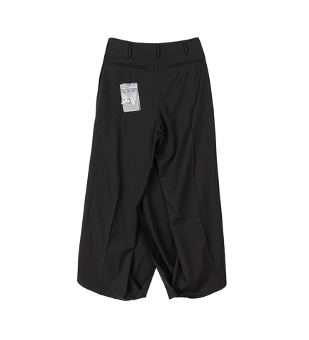 CURSUS DRAPE TROUSERS CROW BLACK