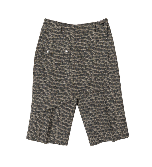 LINNET WRAP CULOTTES FEATHER PRINT