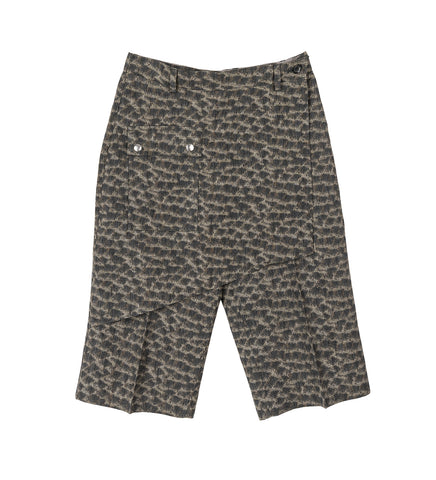 LINNET WRAP CULOTTES FEATHER PRINT
