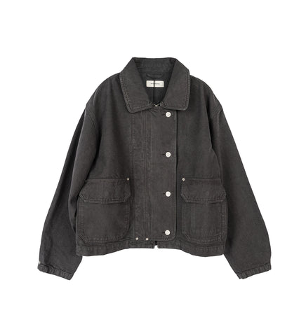 COURIER JACKET WASHED GREY CANVAS