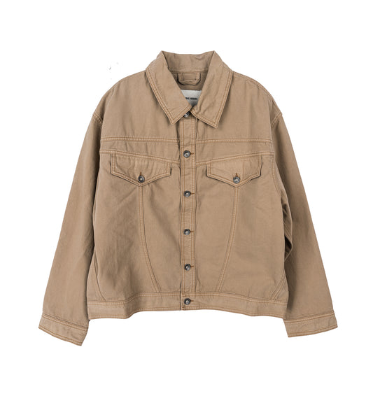 ROOSTER DENIM JACKET CARDBOARD BEIGE