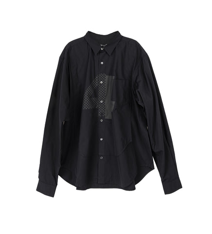 PRINTED BIB SHIRT BLACK