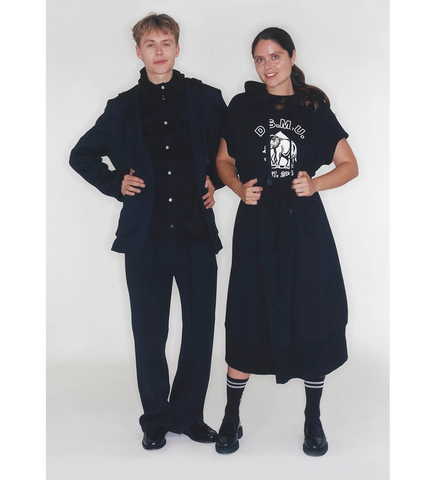 OVERSIZE APRON BLACK