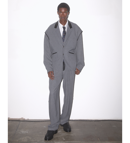 KIKO KOSTADINOV X THE DANTE COLLECTION DANTE TAILORED TROUSER STONE GREY