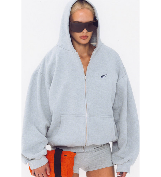 SHOULDER PAD HOODIE V2 HEATHER GREY
