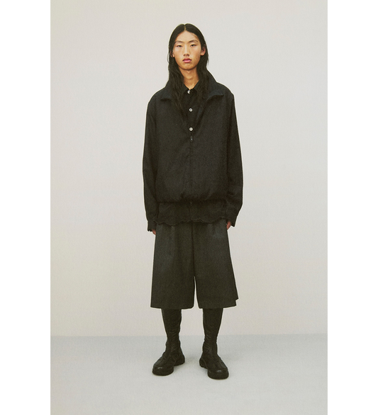 SPLIT SHORTS SHARK PINSTRIPE HERRINGBONE