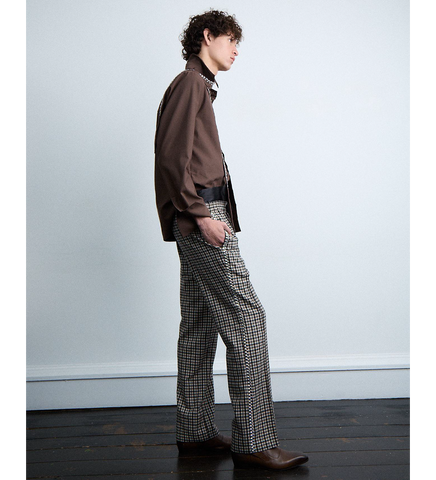 SCARF SHIRT V1 CHOCOLATE BROWN