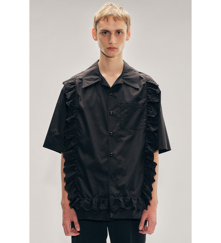 PILLOWCASE TRIM SHIRT BLACK