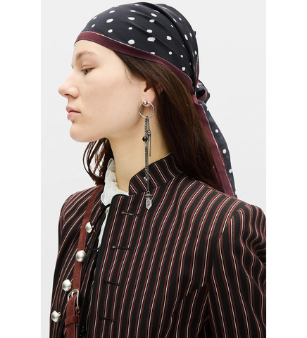 EZO FOULARD BLACK/BROWN