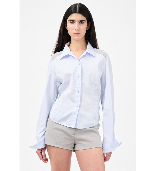 CINCHER SHIRT DINING BLUE POPLIN