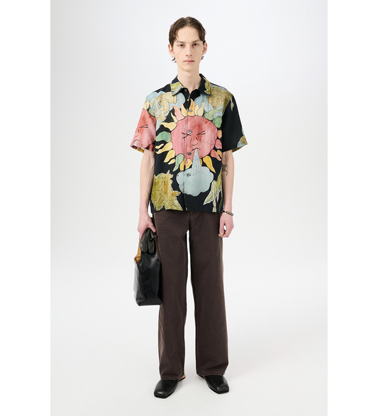 BOX SHIRT SHORTSLEEVE SOLAR POWER PRINT