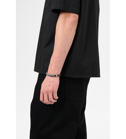 SPINE BRACELET BLACK CHROMEXCEL LEATHER