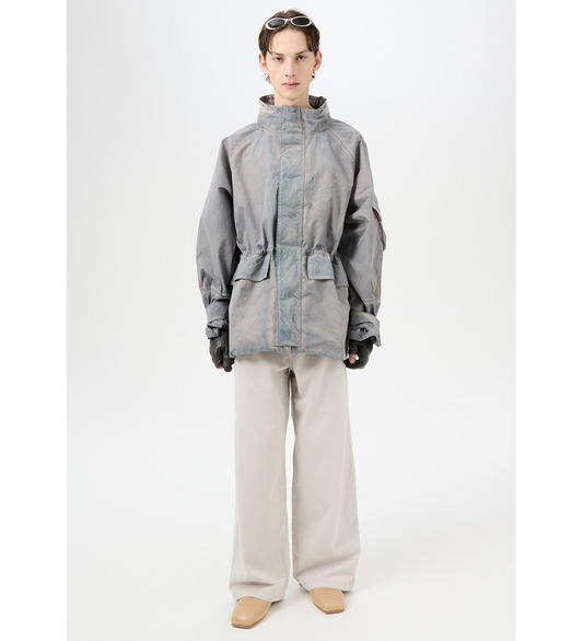 HORIZON JACKET CARBON OVERDYE PAPYRUS POLY