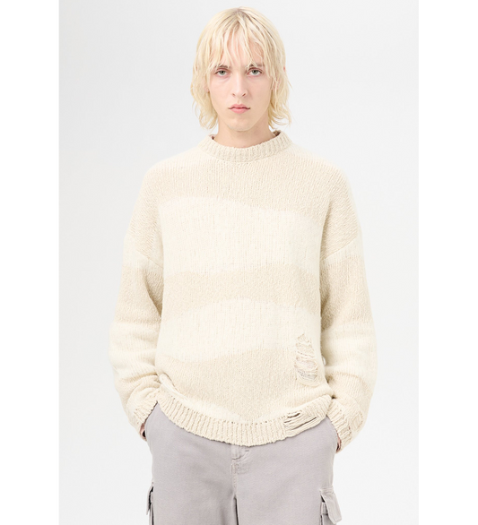 POPOVER ROUNDNECK WHITE DESTRUCTIVE WAVE MENS