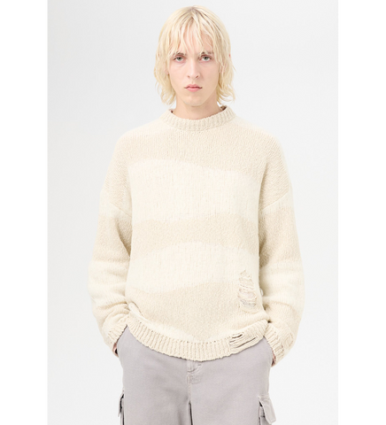 POPOVER ROUNDNECK WHITE DESTRUCTIVE WAVE MENS