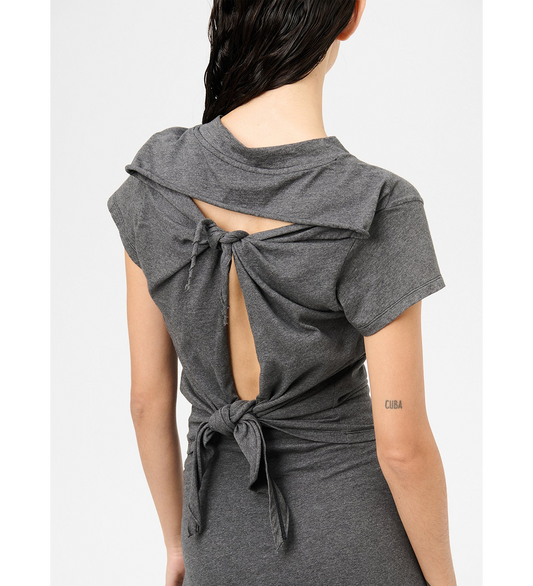 LIFE VEST T-SHIRT DARK GREY MELANGE JERSEY
