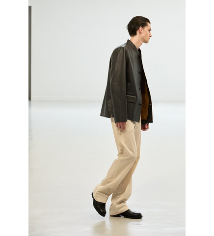 COTTON SUIT TROUSERS IVORY SUIT