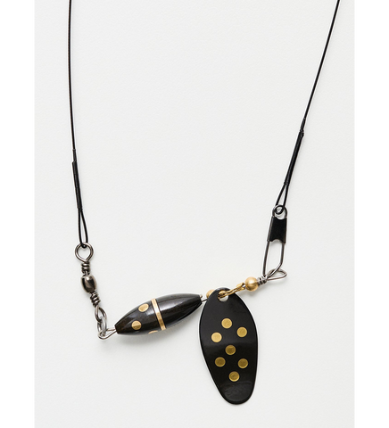 SPINNER NECKLACE SPPOTTED GOLD