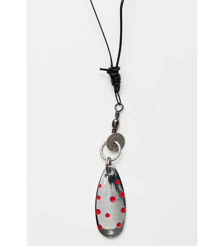 ANGLER NECKLACE SPOTTED RED