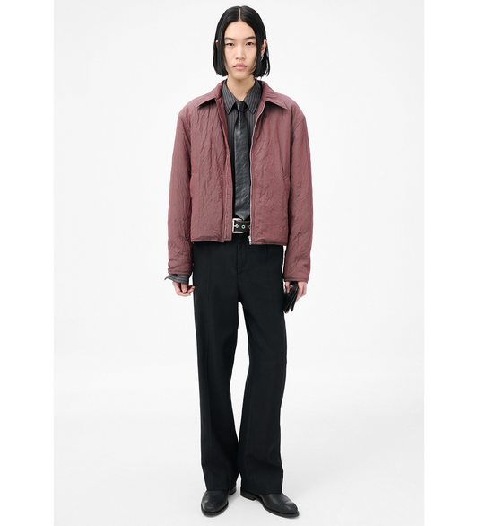 SLIGHT JACKET SHINING CHERRY CRINKLE SOLARO