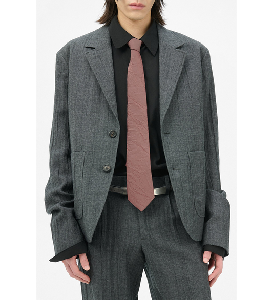 TIE SHINING CHERRY CRINKLE SOLARO