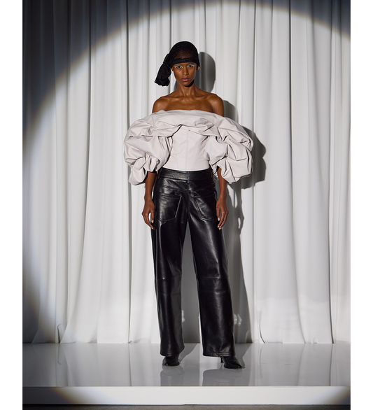 BACKWARDS TROUSERS BLACK