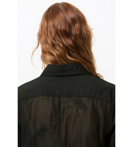 FLUX SHIRT VOID BLACK FINE POPLIN