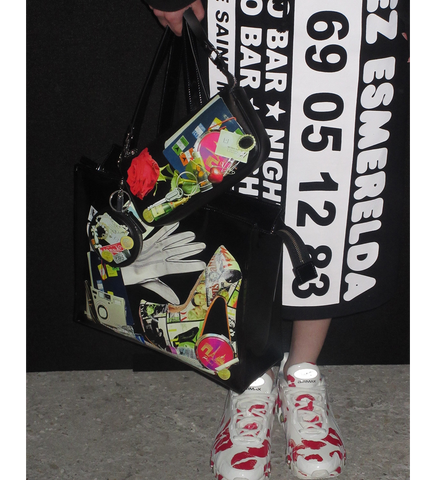 TROMPE L'OEIL TOTE BAG BLACK