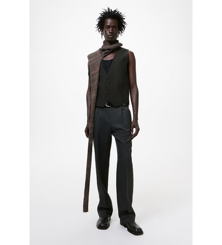 CLASSIC WAISTCOAT SOOT BLACK TECHFLAX