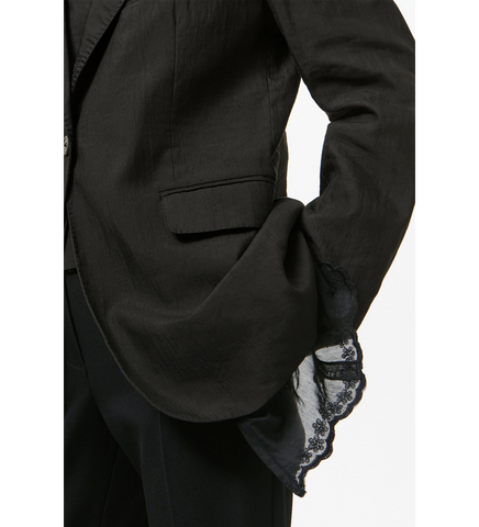 REVERSIBLE DRIP BLAZER SOOT BLACK TECHFLAX