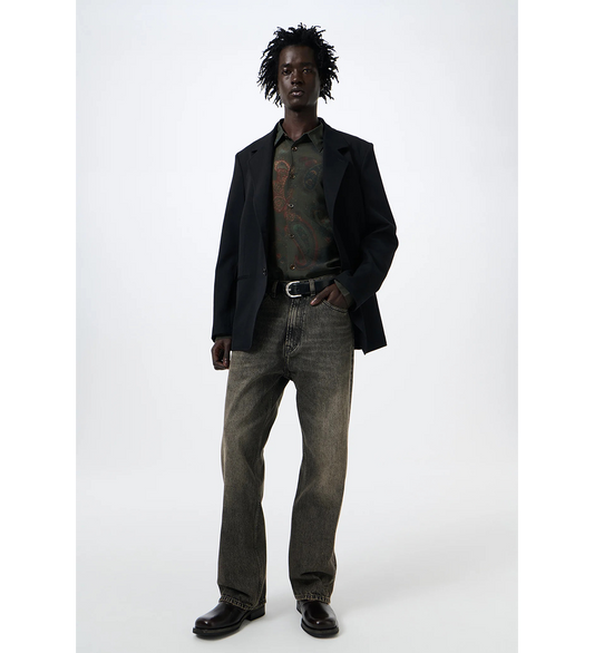 UNCONSTRUCTED CEREMONY BLAZER COARSE BLACK GABARDINE