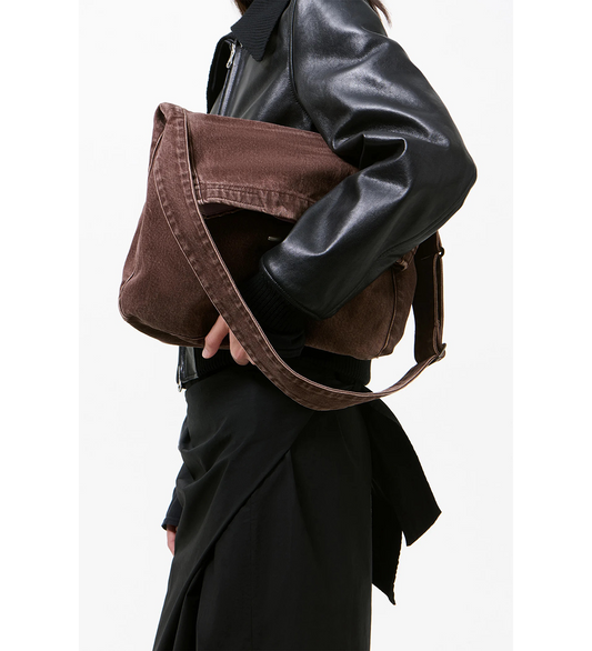 SLING BAG OVERDYED CHOCO MELON