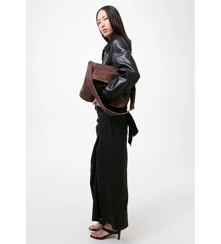SLING BAG OVERDYED CHOCO MELON