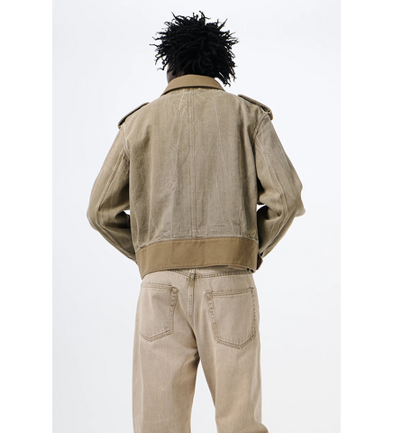 BATTLE JACKET DUSTY OLIVE PIGMENT TWILL