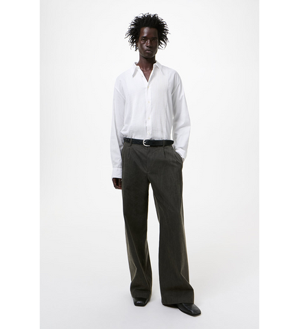 BRIDGE CHINO ANTIQUE MUDD COATED SATEEN