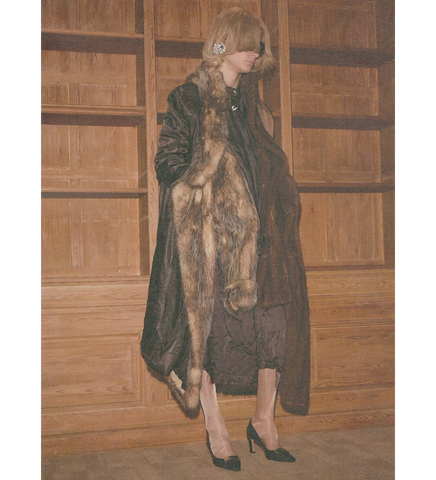 DOUBLE FUR COAT BEIGE#2