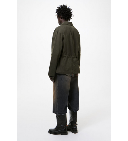 UNITY JACKET ANTIQUE MUDD COATED SATEEN