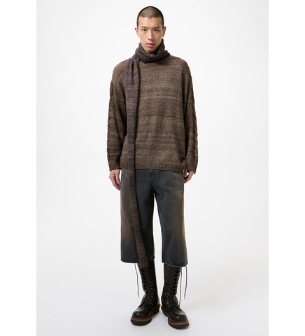 POPOVER ROUNDNECK WATHERED EARTH HANDSPUN SILK