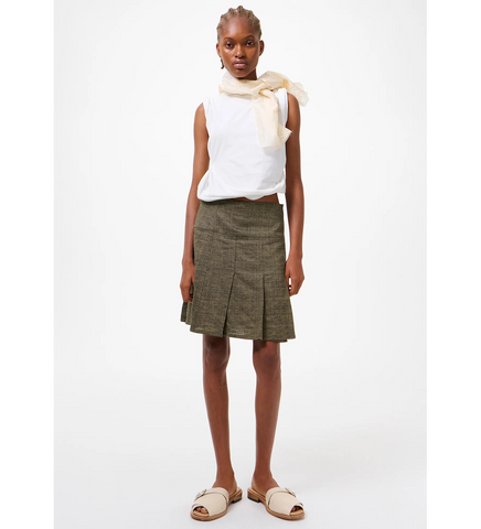 GIRDLE SKIRT DEEP HUSK SOFT GRAIN WEAVE