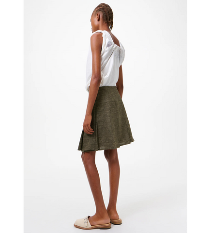 GIRDLE SKIRT DEEP HUSK SOFT GRAIN WEAVE