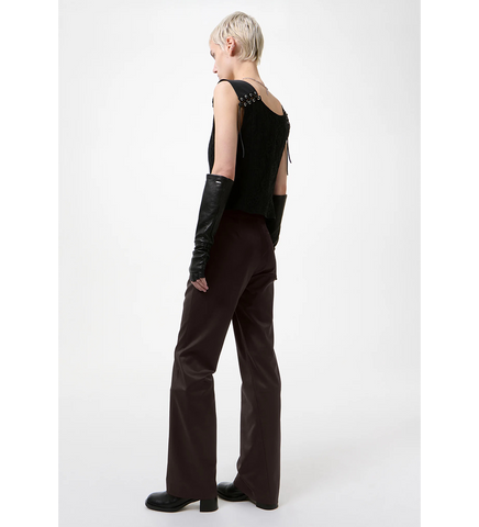 POISE TROUSER CRUSHED GRAPE FORM FLEX WEAVE