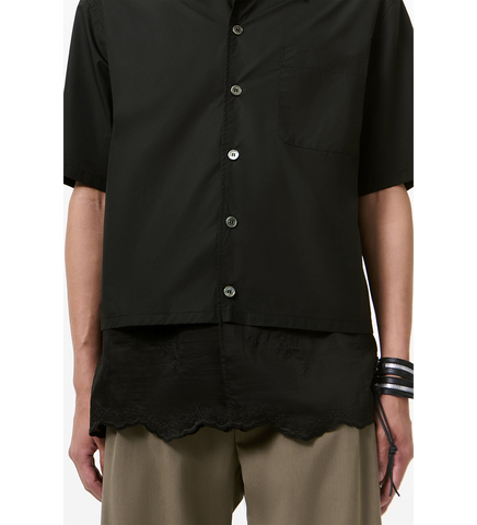 EVERY SHIRT SHORTSLEEVE VOID BLACK FINE POPLIN