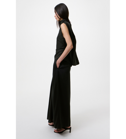 VIRTUOUS TOP STILL BLACK CALM CUPRO COTTON