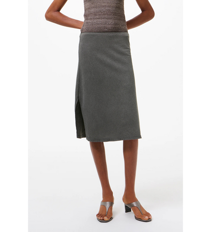 PICNIC SKIRT WASHED BLACK ROGUE LOOPBACK