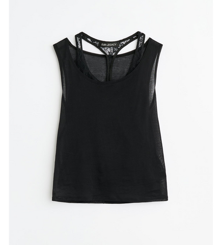 SWIM TANK BLACK STOCKING JERSEY