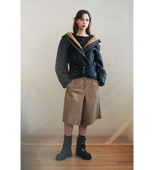 BLIZZARD JACKET NATURAL AVIATOR SHEARLING