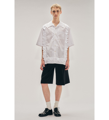 PILLOWCASE TRIM SHIRT WHITE